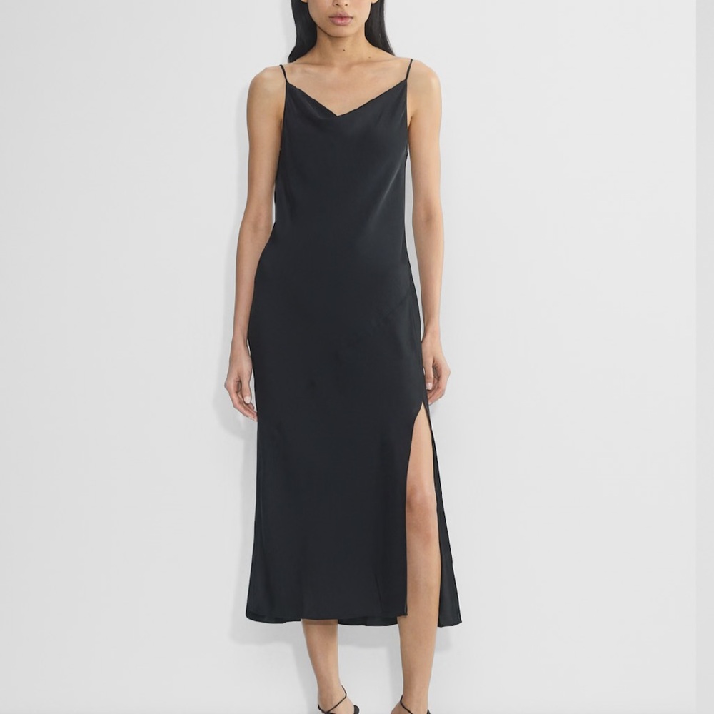 Babaton Aritzia Black Midi Dress